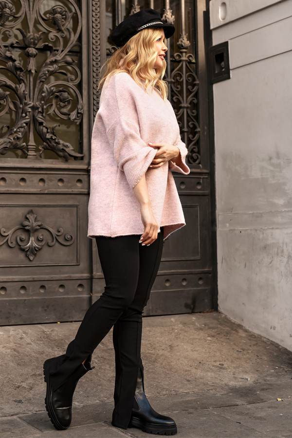Sweter Tunika Zara Róż 2