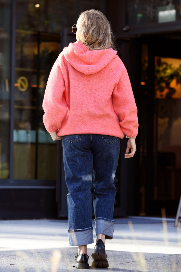 Sweter oversize ze sznurowaniem Vera Koral 1