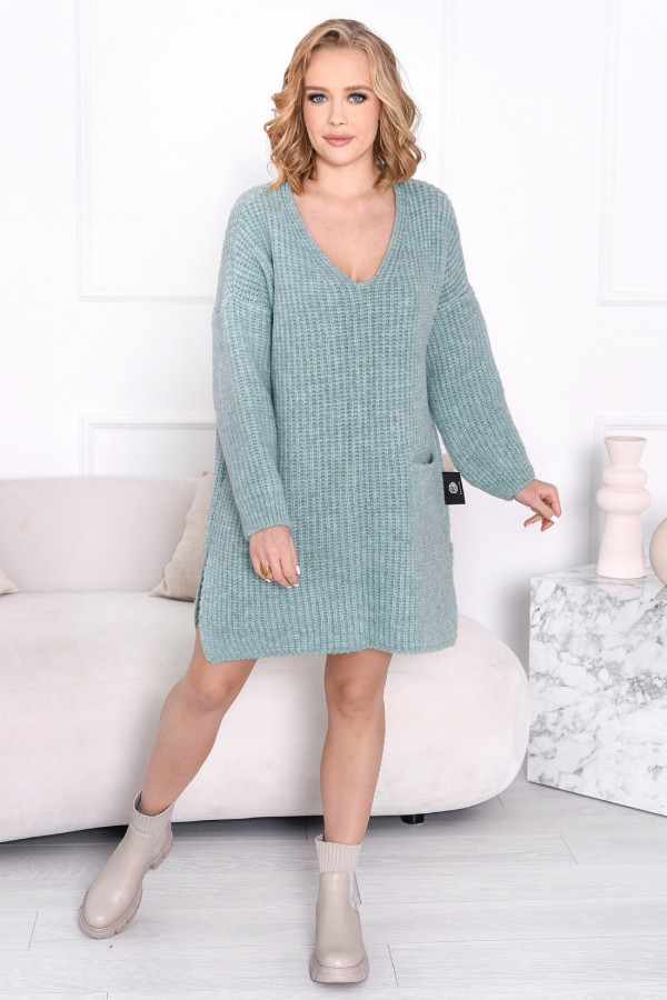 Sukienka z kominem Princess Turkus 1