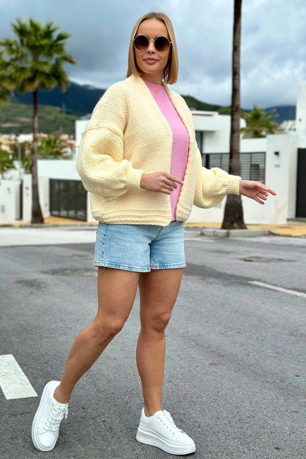 Krótki kardigan oversize Valentina Wanilia 3