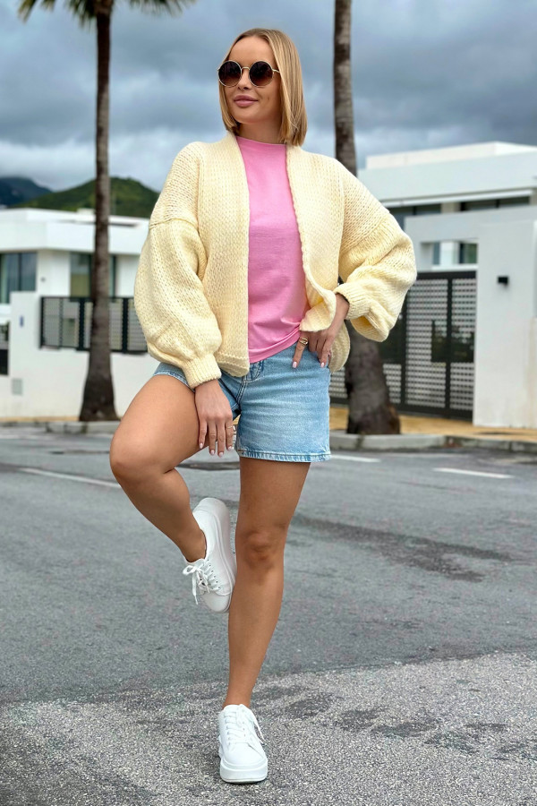 Krótki kardigan oversize Valentina Wanilia 1