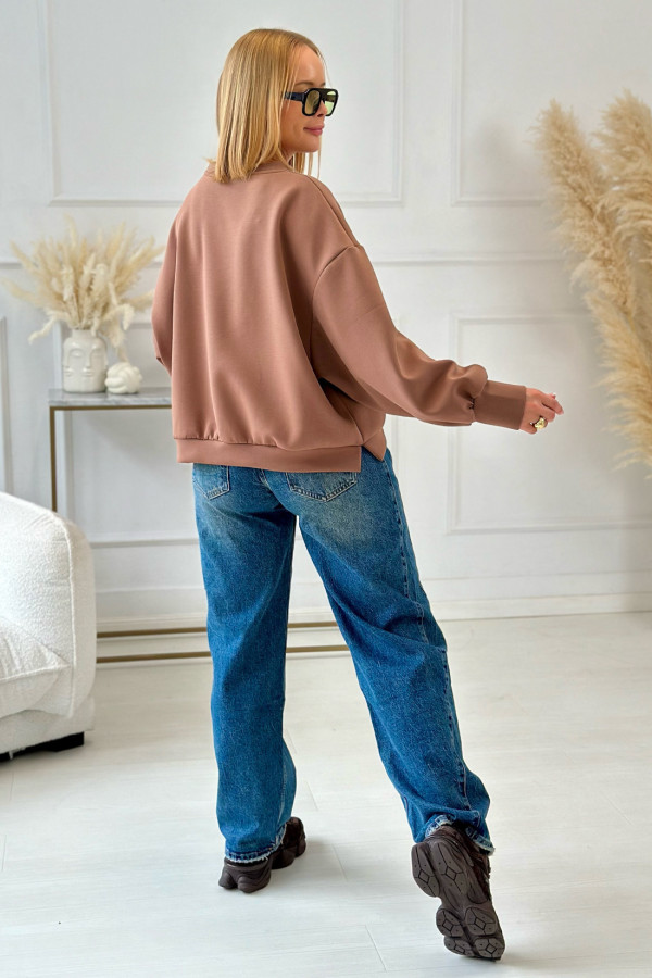 Bluza oversize Believe Karmel 4