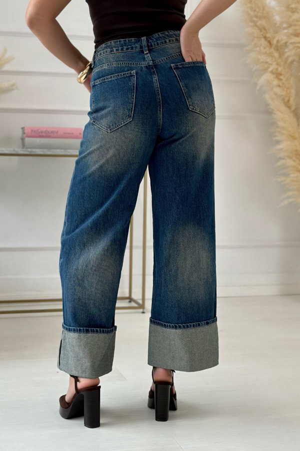Spodnie jeansowe wide leg Patricia Niebieskie 1