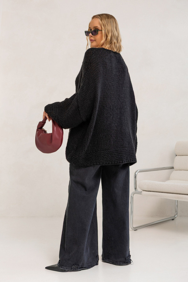 Sweter oversize Alicja Czarny 2