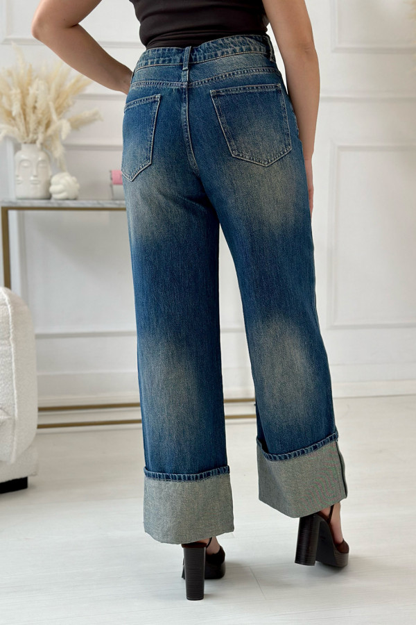 Spodnie jeansowe wide leg Patricia Niebieskie 3